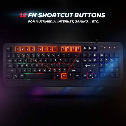 MEETION  Wired RGB Gaming Keyboard MT-K9320