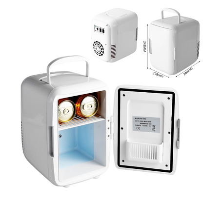 Mini Fridge - Portable Cooler & Warmer for Skincare, Drinks, Food