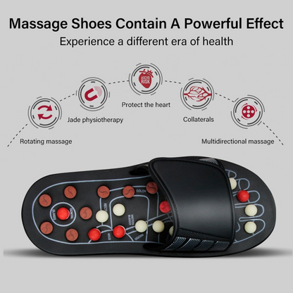 Unisex Acupressure Therapy Slippers – Pain Relief Foot Massager Sandals for Blood Circulation & Relaxation