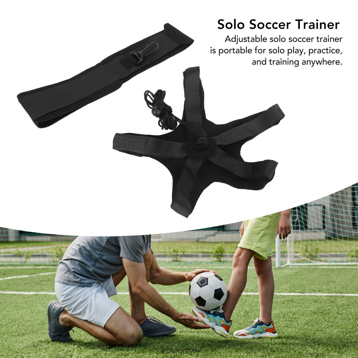 Professional Football Kick Throw Solo Practice Training Aid