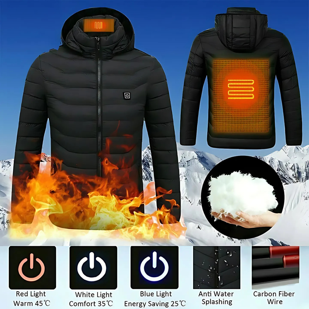 Heating Hoodie Jacket Outdoor Coat USB Electric Heated Jackets