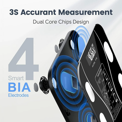 Sonifer Smart Digital Phone App Scale – Electronic Body Fat Scale with LED Display