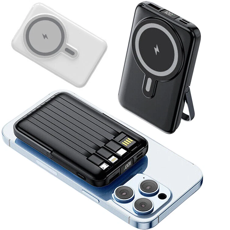 20000mAh  22.5W  Magnetic Wireless Power Bank with Cable Stand