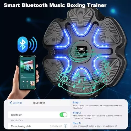 Smart Musical Boxing Machine BT Wall-Mounted Boxing Target