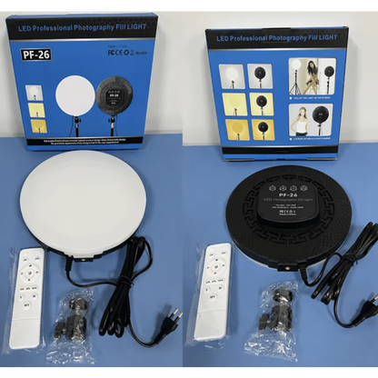 LED Lamp  Round Panel Lights for Photography, Home, and Office Lighting with Remote Control Ring Light