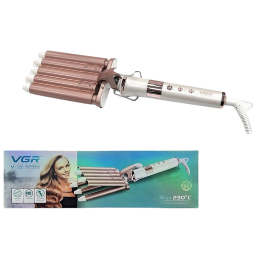 66W 230°C 5 Barrel Hair Curling Iron with LED Display & Adjustable Temperature V528