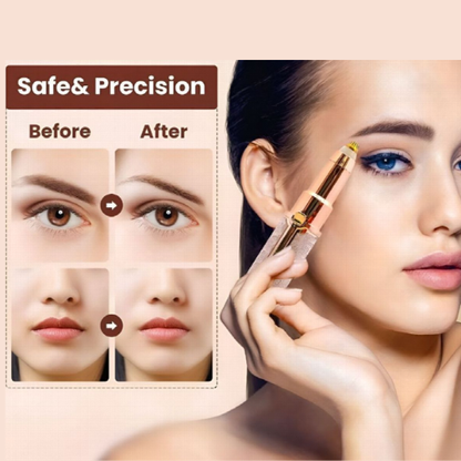 2 In 1 Usb Rechargeable Facial Hair Remover