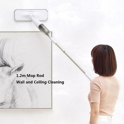 360° Microfiber Spray Mop – Flat, Multi-Surface Floor Cleaner with Refillable Bottle & Washable Pads