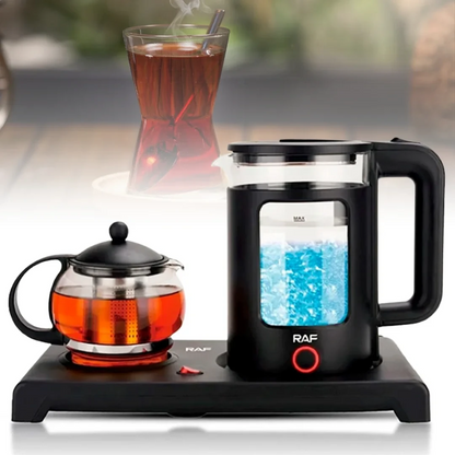 RAF Electric Kettle 1500W with Tea Brewing Pot R7855