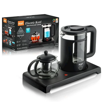 RAF Electric Kettle 1500W with Tea Brewing Pot R7855